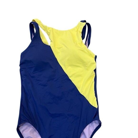 Anthropologie Seafolly In The Loop One Piece Blue Opal Swimsuit Size 4 - Picture 3 of 7